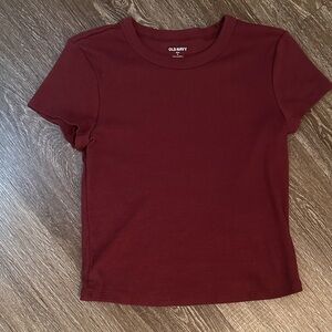 NWOT: Old Navy Burgundy Tee